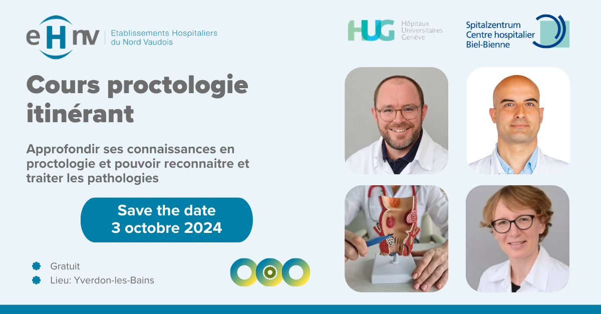 Save the date Cours proctologie